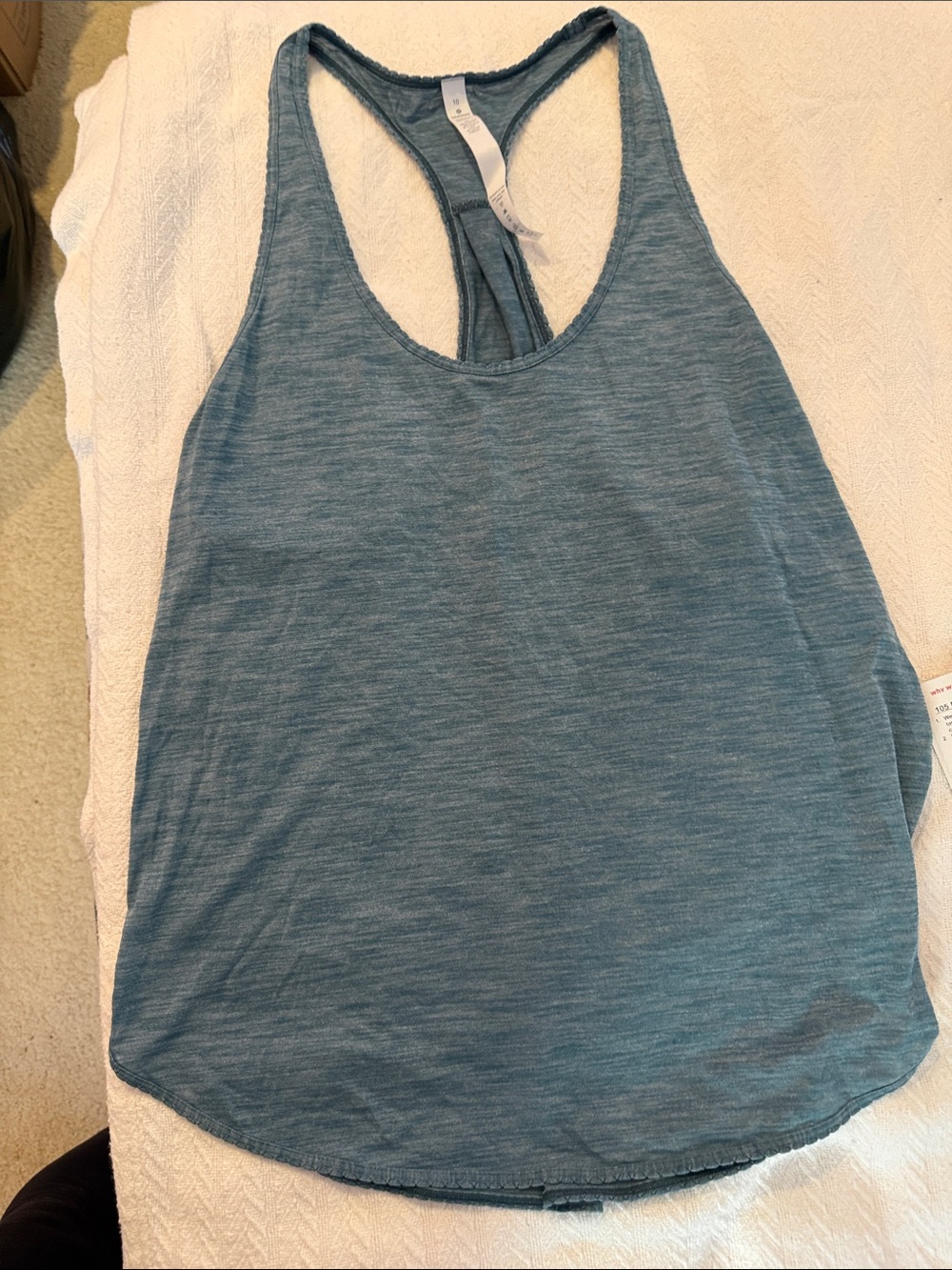 lululemon athletica Women's Heathered Teal Racerback Tank